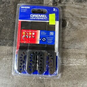 Dremel MM482BU 3 Pack 1 1/4" Bi-Metal Flush Cut Blade Oscillating Blade Set Wood